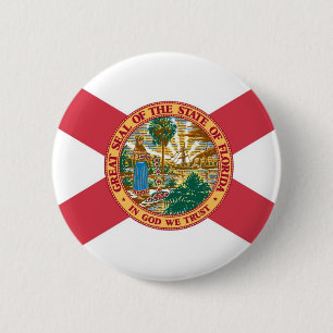 Florida State Flag 6 Cm Round Badge