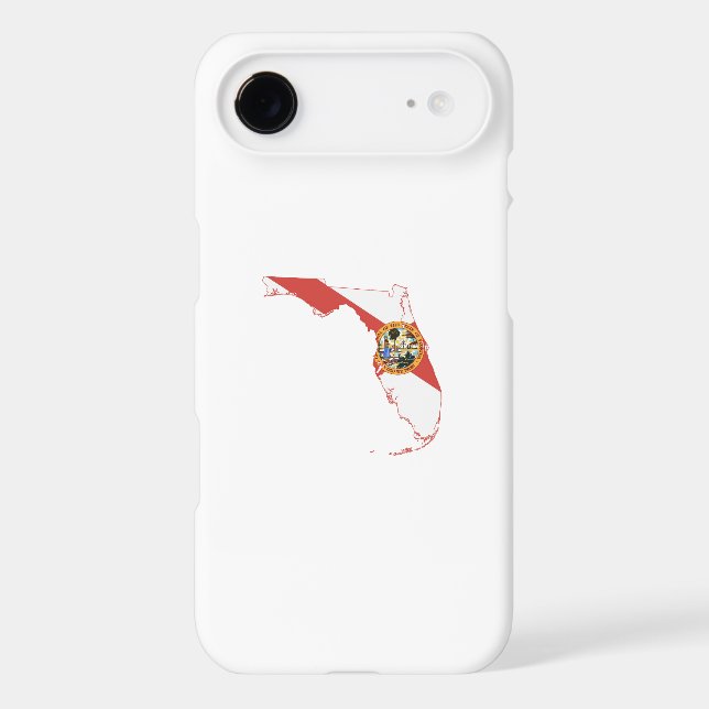 Florida State Flag and Map Case-Mate iPhone Case (Back)