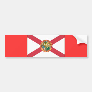 Florida State Flag Bumpersticker Bumper Sticker