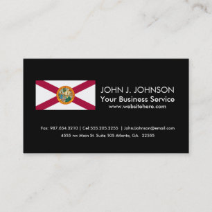 Florida State Flag Business Card