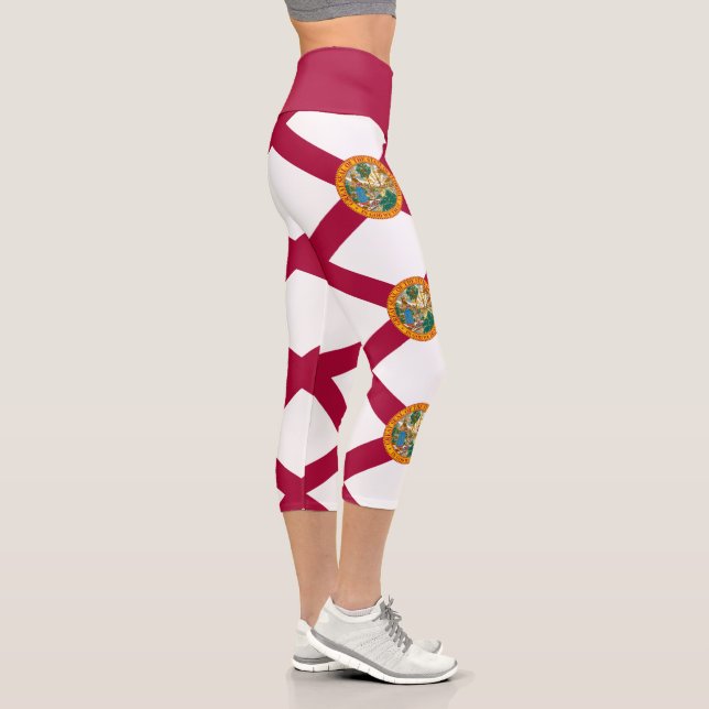 Florida State Flag Capri Leggings (Right)