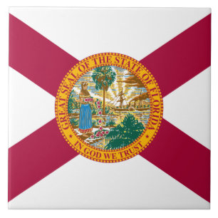 Florida State Flag Ceramic Tile