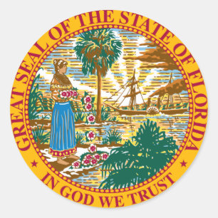 Florida State Flag Classic Round Sticker