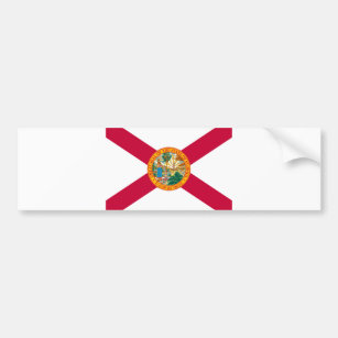 Florida State Flag Design Bumper Sticker
