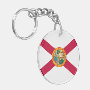 Florida State Flag Design Key Ring