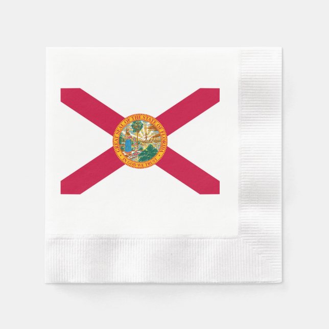 Florida State Flag Design Napkin (Front)