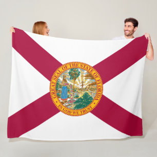 Florida State Flag Fleece Blanket