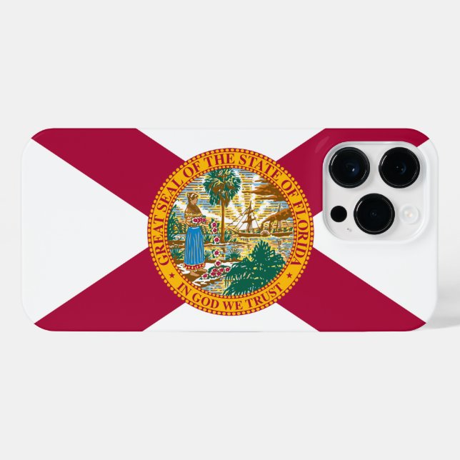 Florida state flag iPhone case (Back Horizontal)