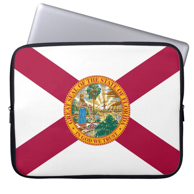 Florida State Flag Laptop Sleeve (Front)