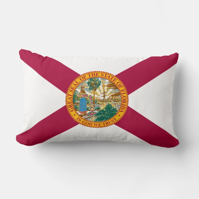 Florida State Flag Lumbar Cushion (Front)
