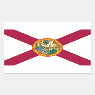 Florida State Flag Rectangular Sticker