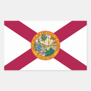 Florida State flag Rectangular Sticker