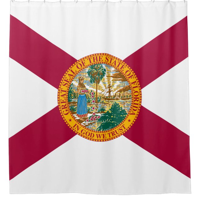 Florida State Flag Shower Curtain (Front)