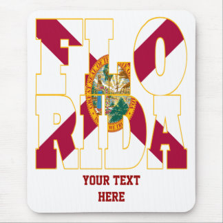 Florida state flag text mouse pad