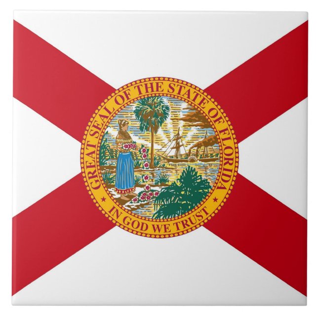 Florida State Flag Tile (Front)