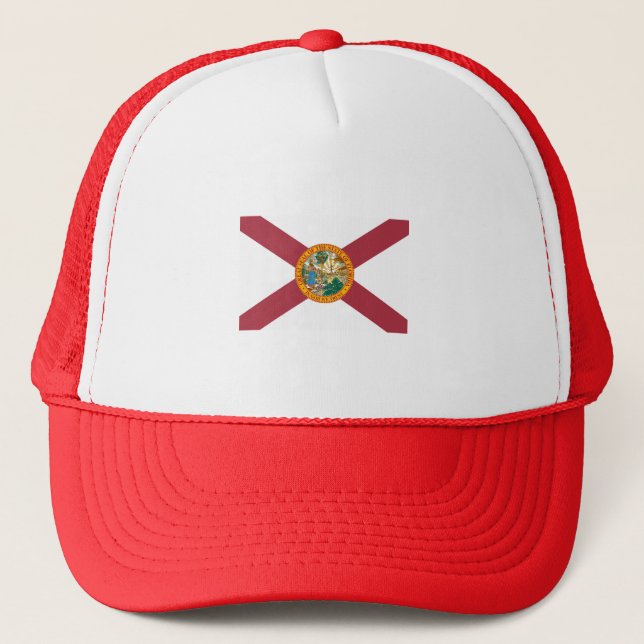 Florida State Flag USA Trucker Hat (Front)