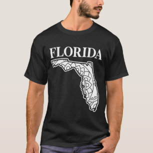 Florida state mandala map, Made in Florida T-Shirt