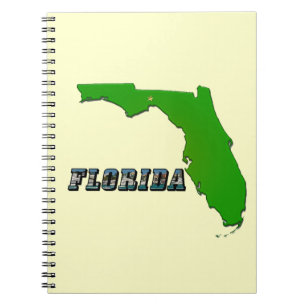Florida State Map and Text Notebook