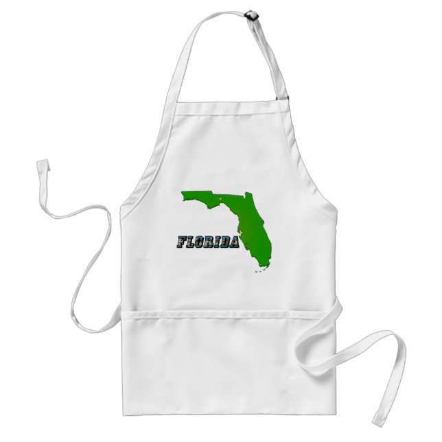 Florida State Map and Text Standard Apron (Front)