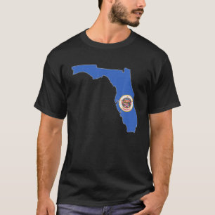 FLORIDA STATE MAP MINNESOTA MN Flag Roots Men Wome T-Shirt