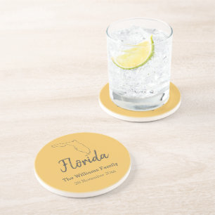 Florida State Map Personalised Family Reunion    Coaster