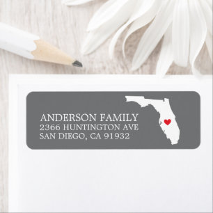 Florida State   New Home Return Address Label