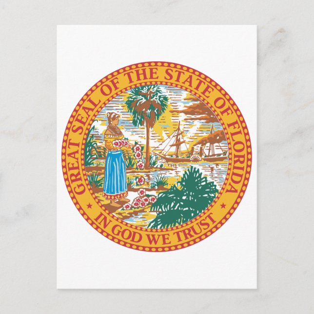 Florida State Seal Postcard (Front)