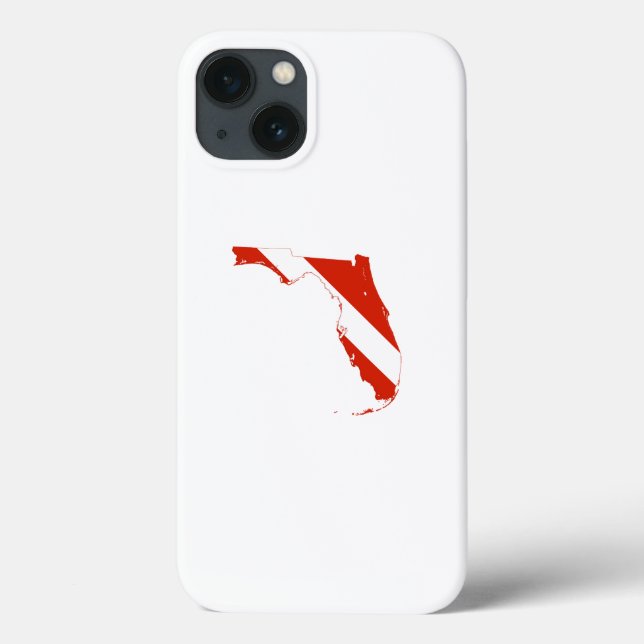 Florida State Silhouette Diving Flag Case-Mate iPhone Case (Back)