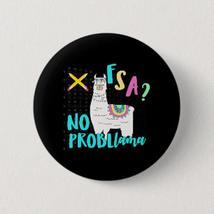 Florida State Test Day Llama For Students 6 Cm Round Badge