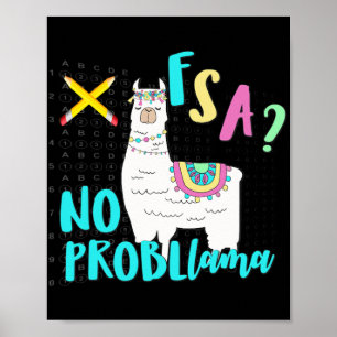 Florida State Test Day Llama For Students  Poster