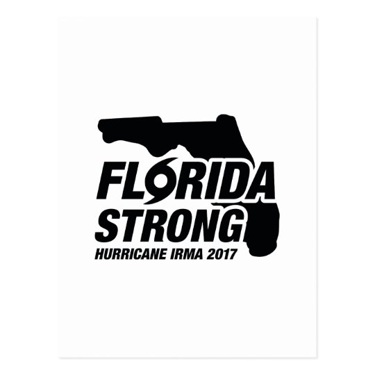 Florida Strong Hurricane Irma Postcard