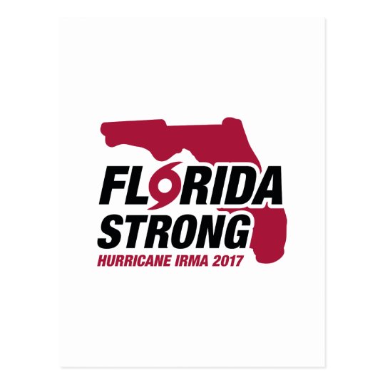 Florida Strong Hurricane Irma Postcard