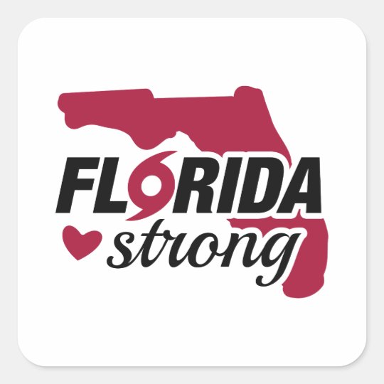 Florida Strong Square Sticker