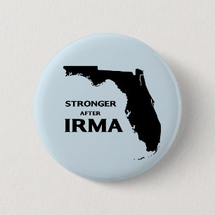 Florida stronger after hurricane Irma 6 Cm Round Badge