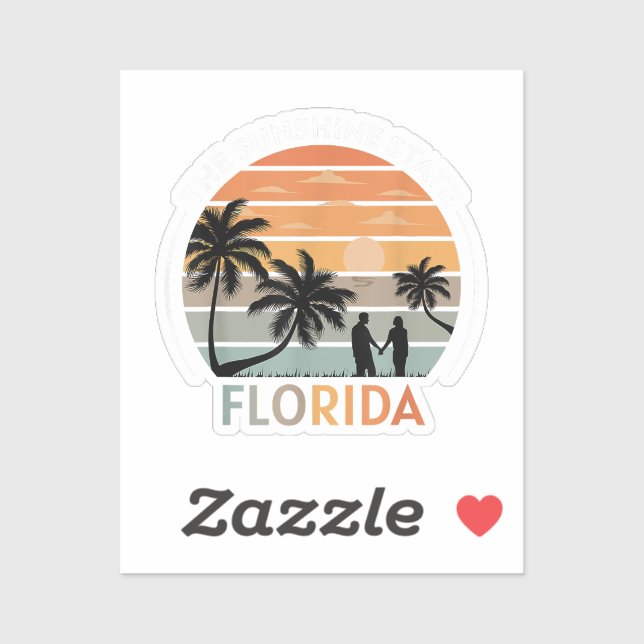 Florida Summer Beach Vintage Sunset (Sheet)