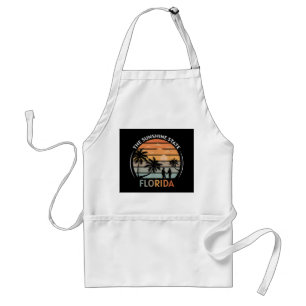 Florida Summer Beach Vintage Sunset Standard Apron