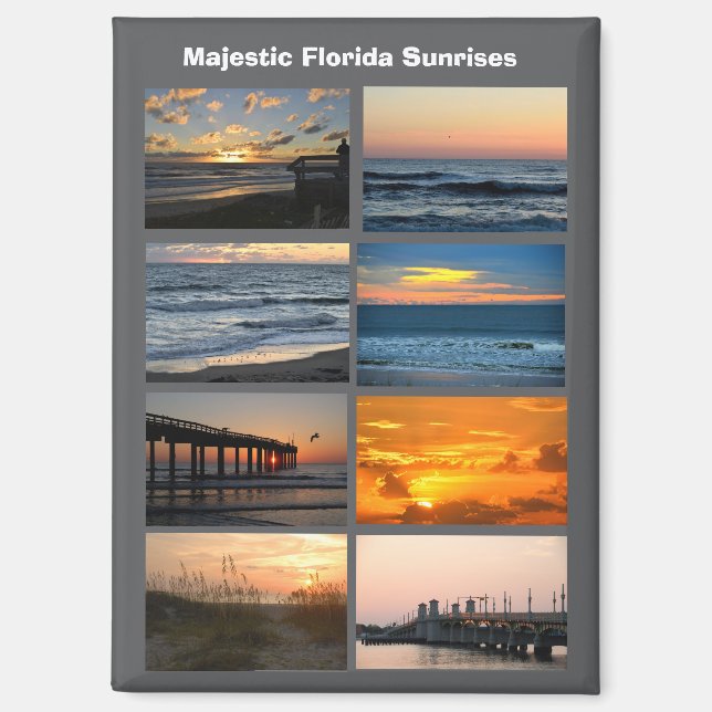 Florida Sunrises Print, Value Poster Paper (Matte) Magnet (Front)