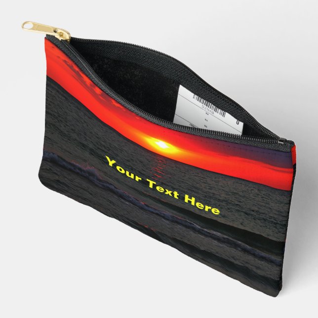 Florida Sunset Accessory Pouch (Open)