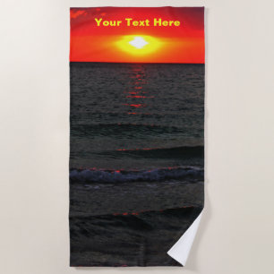Florida Sunset Beach Towel