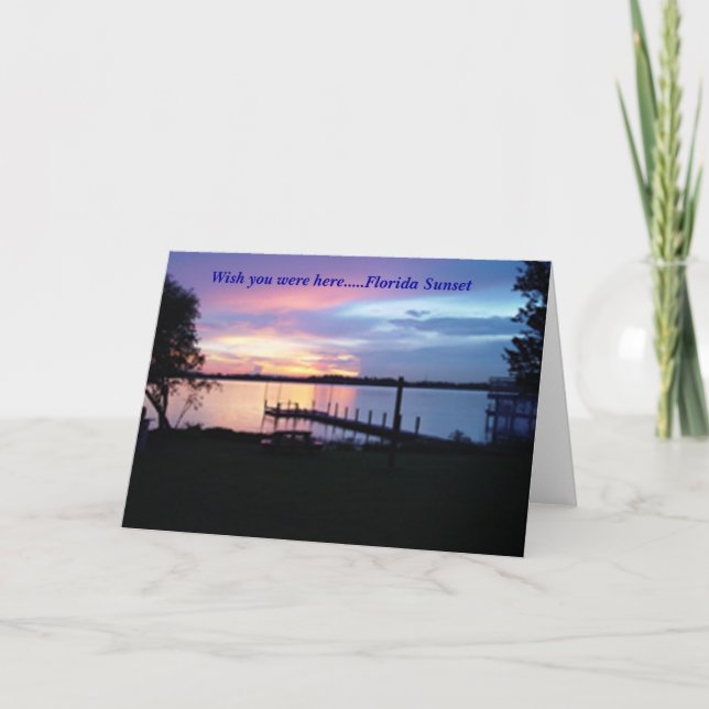 Florida Sunset Card (Front)