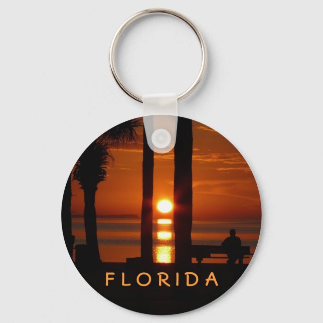 Florida Sunset Key Ring (Front)