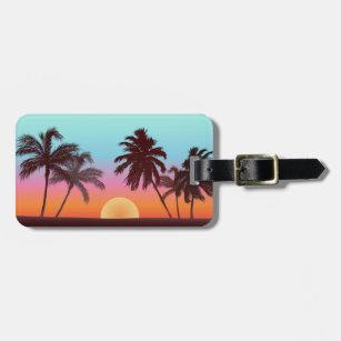 Florida Sunset Luggage Tag