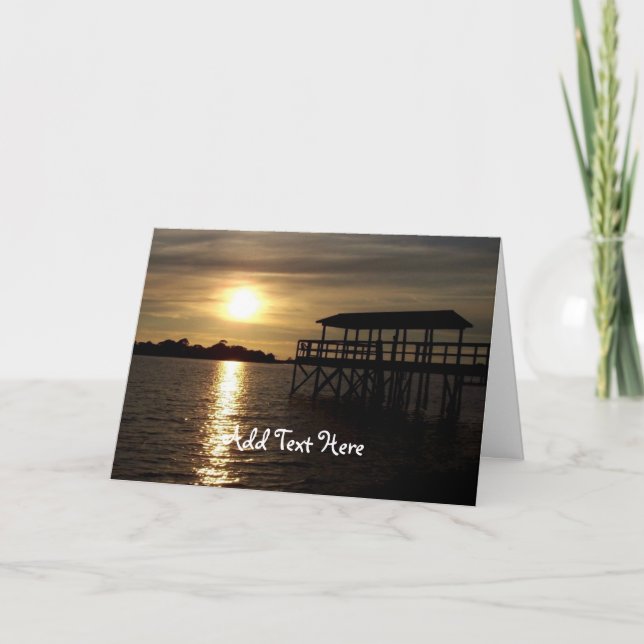 Florida Sunset Photography Card (Front)