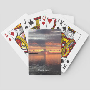 Florida Sunset Playing Cards