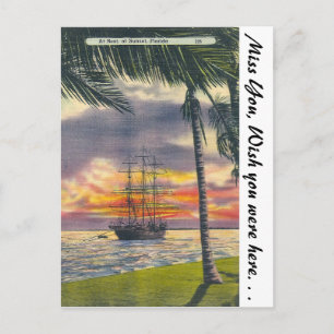 Florida Sunset Postcard