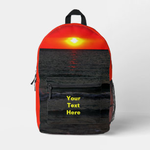 Florida Sunset Printed Backpack