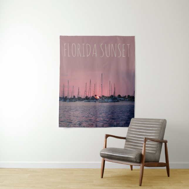 Florida Sunset Tapestry (In Situ)