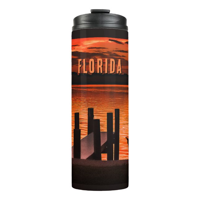 Florida Sunset Thermal Tumbler (Front)