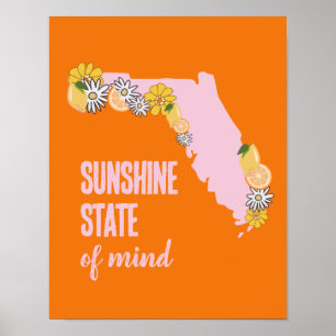 Florida Sunshine State of Mind  Poster