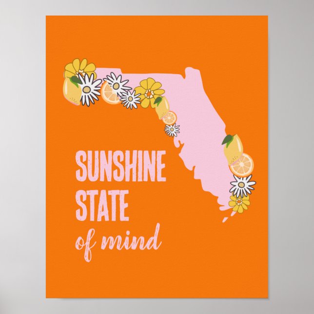 Florida Sunshine State of Mind  Poster (Front)